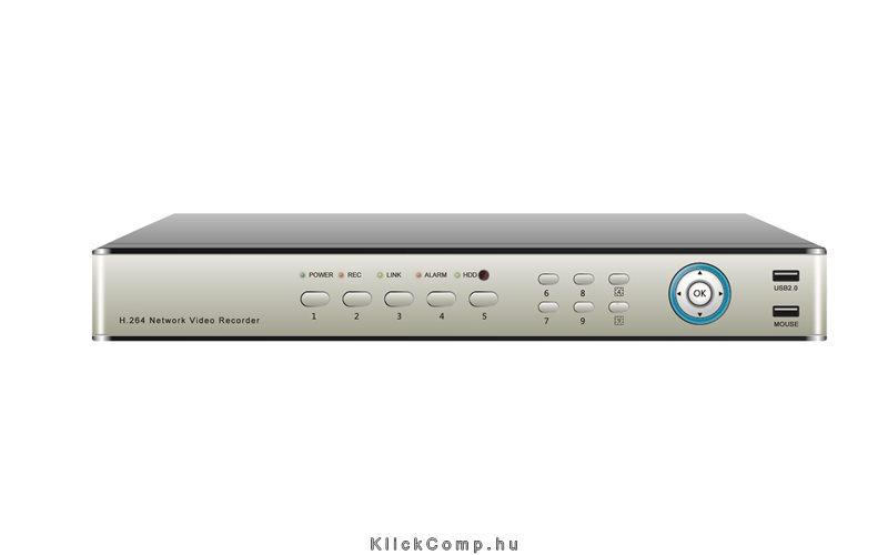 NVR, 9 csatorna, 2MP/225fps, 1x SATA, 2x USB, 1x HDMI fotó, illusztráció : AS-N0990