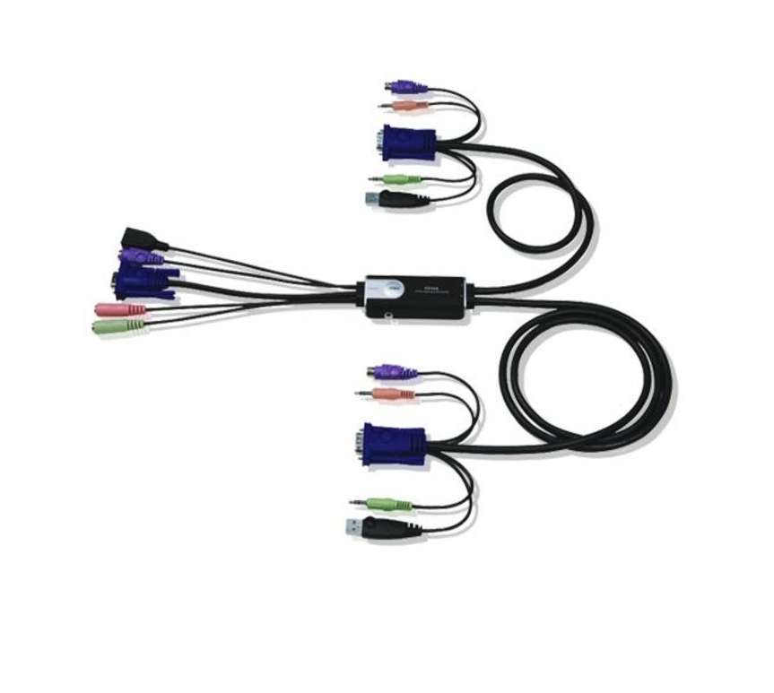 CPU Switch-2PC USB/ps2+kábel gombos fotó, illusztráció : ATCS52