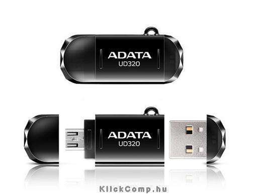 16GB PenDrive micro-USB2.0 / USB2.0 Fekete fotó, illusztráció : AUD320-16G-CBK