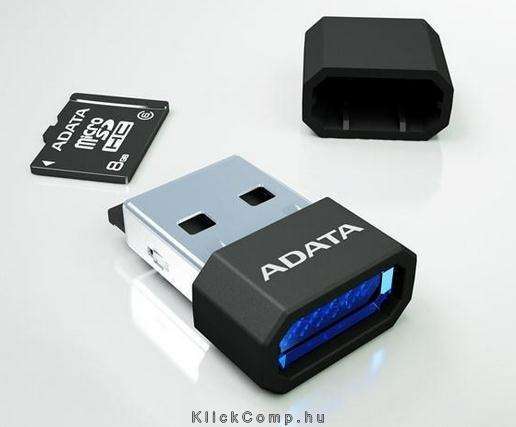 16GB SD micro SDHC Class 4 memória kártya adapterrel fotó, illusztráció : AUSDH16GCL4-RM3BKBL