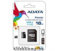 ADATA 16GB SD micro (SDHC Class 10 UHS-I) () memória AUSDH16GUICL10-RA1 fotó