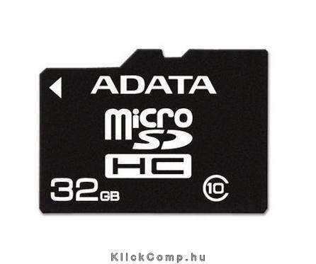 32GB SD micro SDHC Class 10 memória kártya fotó, illusztráció : AUSDH32GCL10-R