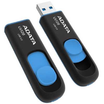 16GB USB3.2 Kék-fekete Flash Drive ADATA AUV128-16G-RBE fotó