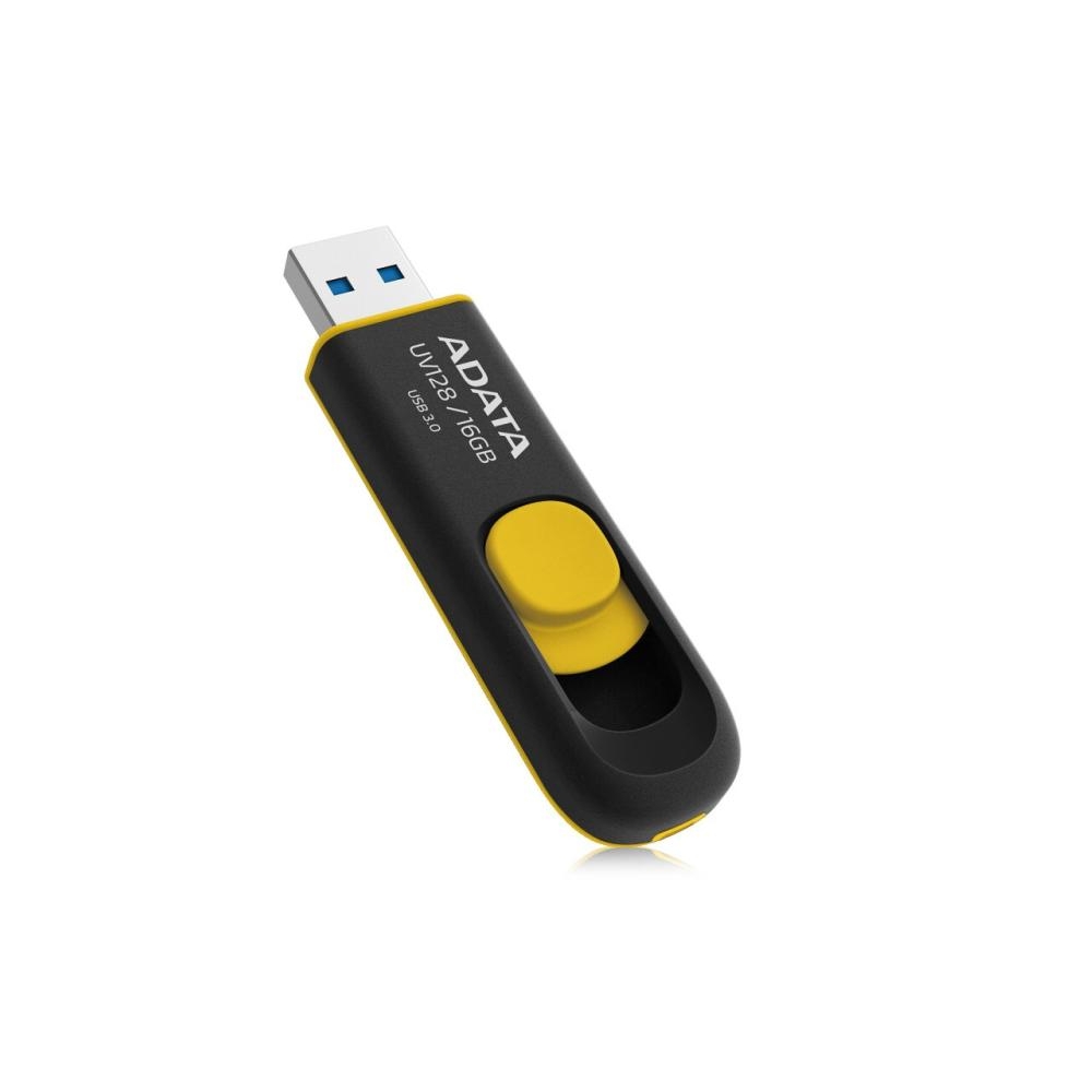 16GB PenDrive USB3.1 Sárga ADATA AUV128-16G-RBY Flash Drive fotó, illusztráció : AUV128-16G-RBY