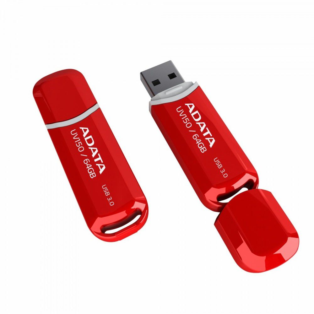 64GB Pendrive USB3.0 piros Adata UV150 fotó, illusztráció : AUV150-64G-RRD