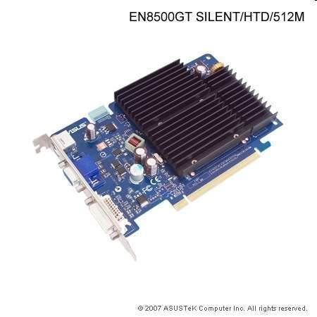 ASUSEN8500GT SILENT/HTD/512M Videókártya HDCP compliant fotó, illusztráció : AV85GTHTD5