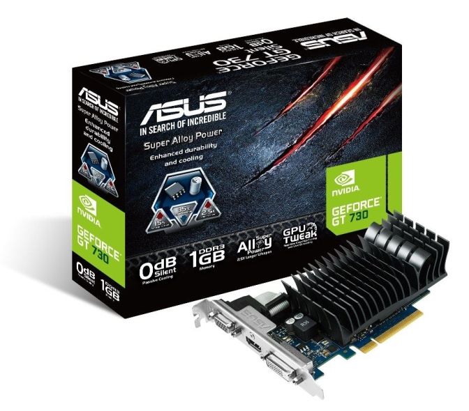 VGA nVidia GT730 ASUS videokártya GT730-SL-1GD3-BRK fotó, illusztráció : AVGT730SL1GD3BRK