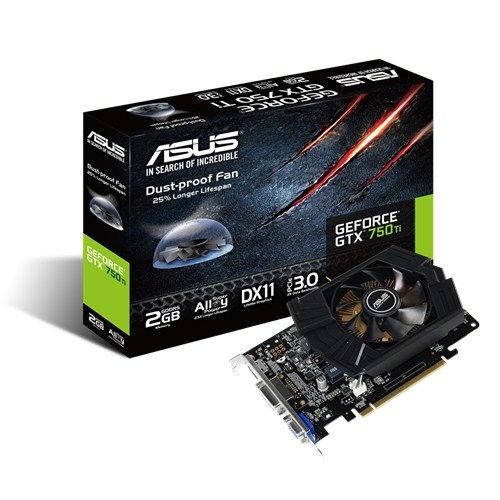ASUS GTX750TI-PH-2GD5 Videókártya fotó, illusztráció : AVGTX750TIPH2GD5