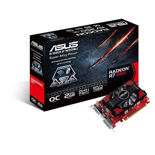 Asus R7250-OC-2GD3 videókártya fotó, illusztráció : AVR7250OC2GD3