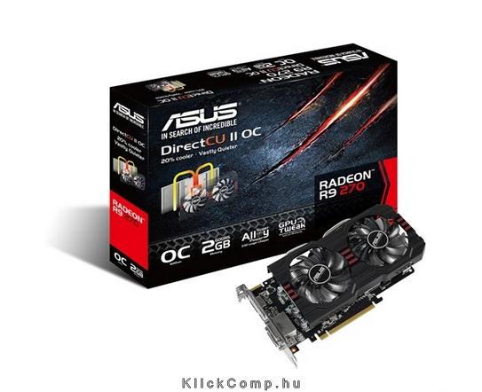 Asus R9270-DC2OC-2GD5 videókártya fotó, illusztráció : AVR9270DC2OC2GD5