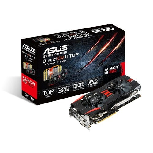Asus R9280-DC2T-3GD5 videókártya fotó, illusztráció : AVR9280DC2T3GD5