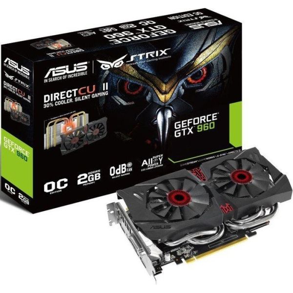 Asus STRIX-GTX960-DC2OC-2G videókártya fotó, illusztráció : AVSTRIXGTX960DC2O