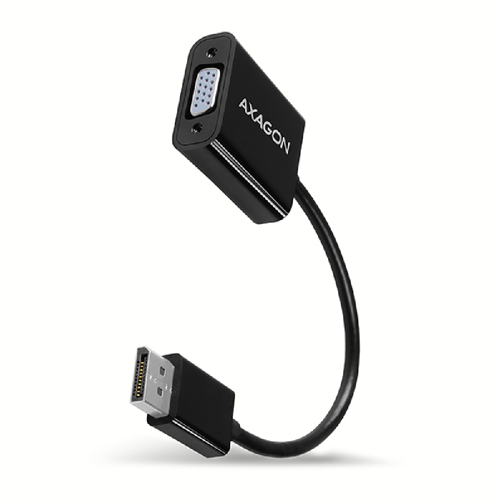 Kábel átalakító DisplayPort to VGA M/F adapter 0,2m fekete AXAGON - Már nem for fotó, illusztráció : AXAGON-RVD-VGN