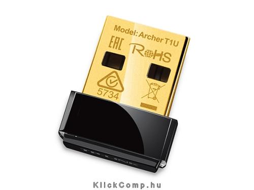 Wireless Nano USB Adapter TP-LINK Archer T1U AC450 fotó, illusztráció : ArcherT1U