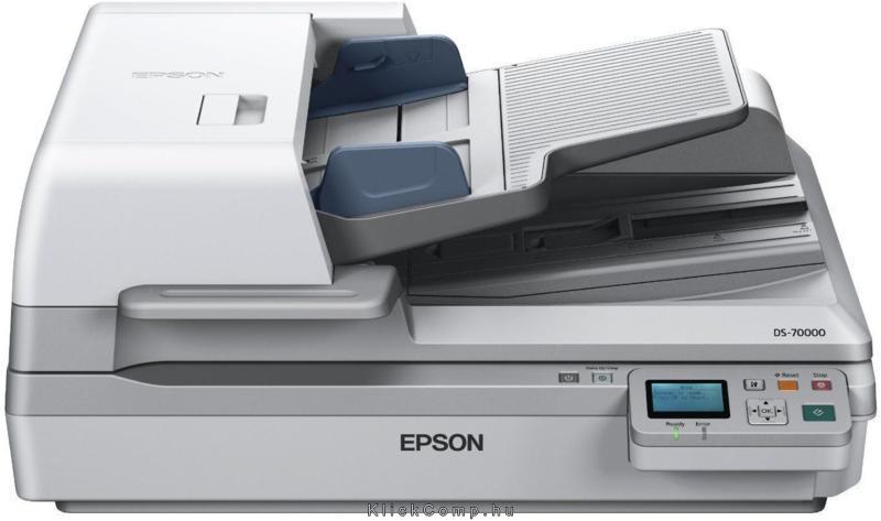 EPSON Docuscanner WorkForce DS-70000N, A3, ADF, 70 lap/perc, Háló, Gigabites Et fotó, illusztráció : B11B204331BT