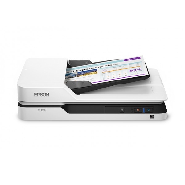 EPSON Docuscanner WorkForce DS-1630, USB/Háló, Duplex, ADF, A4 35 lap/perc, 120 fotó, illusztráció : B11B239401