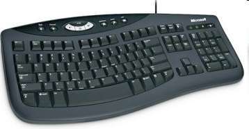 Billentyűzet USB Microsoft Comfort Curve Keyboard 2000 Black English fotó, illusztráció : B2L-00014