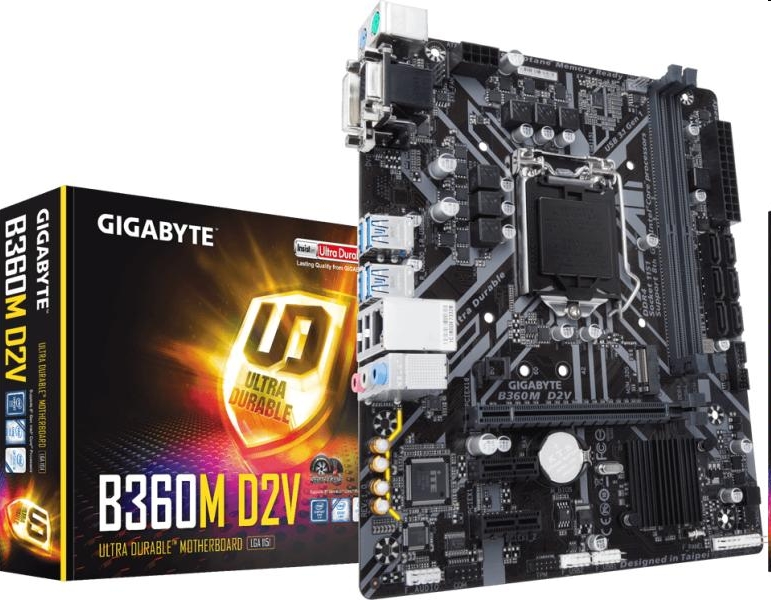 Alaplap B360 s1151 Gigabyte B360M D2V fotó, illusztráció : B360M-D2V