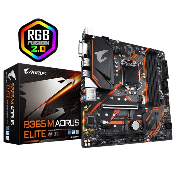 Alaplap B365 s1151 Gigabyte B365 M AORUS ELITE fotó, illusztráció : B365-M-AORUS-ELITE