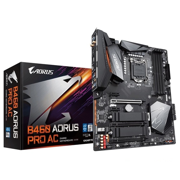 Alaplap B460 s1200 Gigabyte B460 AORUS PRO AC fotó, illusztráció : B460-AORUS-PRO-AC