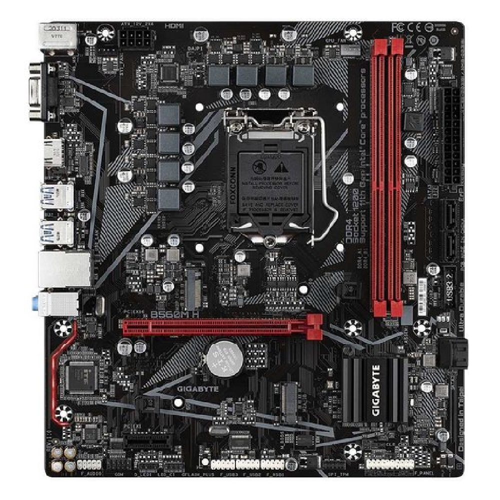 Alaplap B560 LGA1200 2xDDR4 Gigabyte B560M H mATX fotó, illusztráció : B560M-H