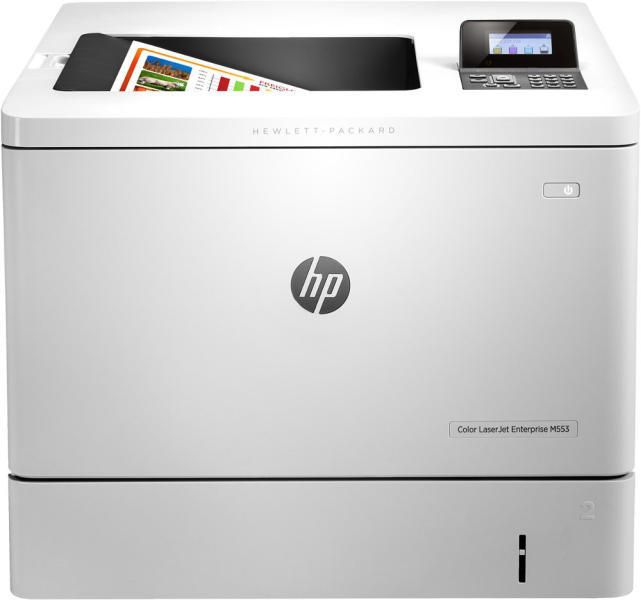 Lézer nyomtató színes hálózatos duplex HP Color LaserJet Enterprise M553n fotó, illusztráció : B5L24A