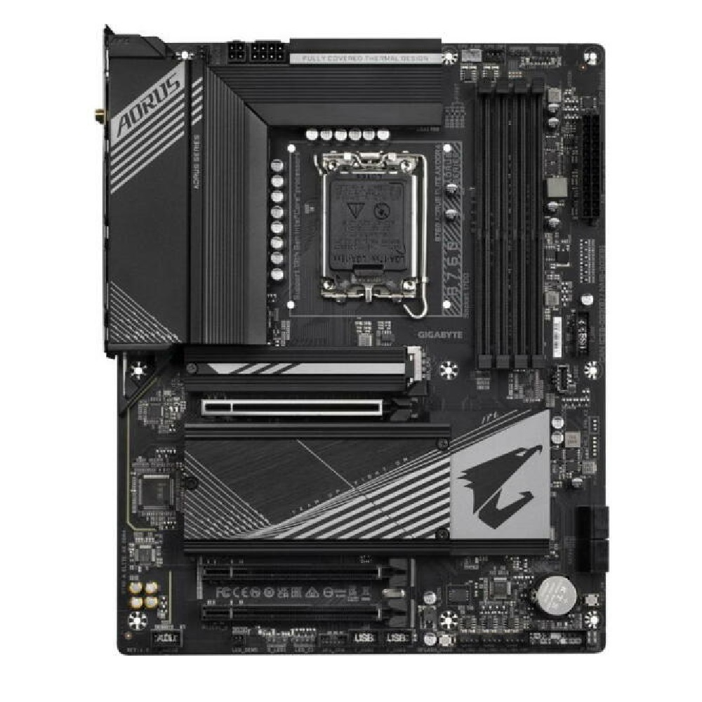 Alaplap B760 LGA1700 4xDDR5 Gigabyte B760 Aorus Elite AX ATX fotó, illusztráció : B760-AORUS-ELITE-AX