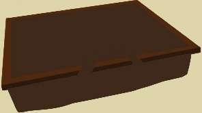 Laptop tartó babtábla nagy csokibarna barna ölben laptop-párna fotó, illusztráció : BABT11