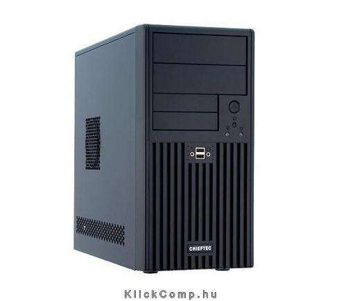 350W 12 cm fekete microATX ház fotó, illusztráció : BD-02B-B-350
