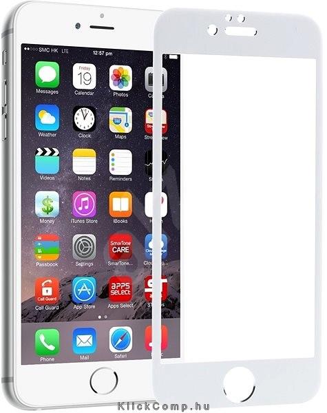 Képernyővédő üveglap 3D iPhone 6 (fehér; dobozos) fotó, illusztráció : BH01