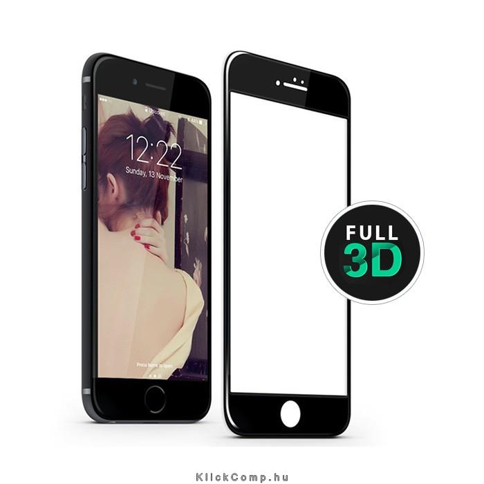 Képernyővédő üveglap 3D iPhone 6 (fekete; dobozos) fotó, illusztráció : BH02