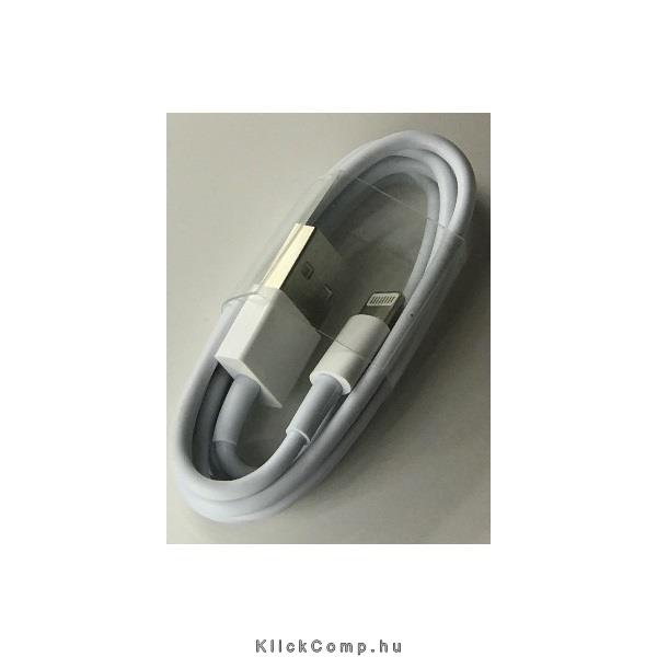 iPhone USB-lightning Kábel utángyártott gyári kivitel fehér fotó, illusztráció : BH05