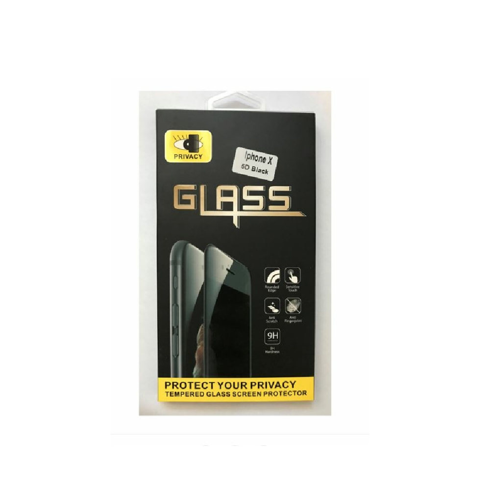 BH147 BlackBird iPhone X 5D Edzett üveg kijelzővédő - Fekete - Már nem forgalma fotó, illusztráció : BH147