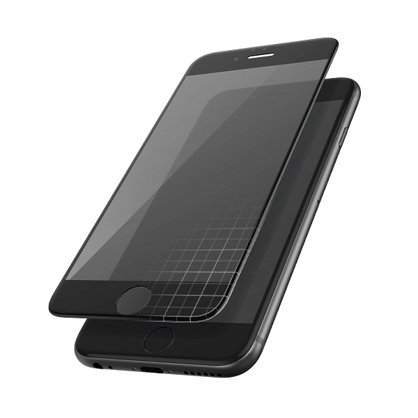 Képernyővédő üveglap 4D - iPhone 7+ (fekete; dobozos) fotó, illusztráció : BH149