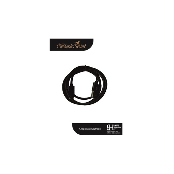 Adatkábel iPhone USB-lighting BlackBird BH160 2m fekete - Már nem forgalmazott fotó, illusztráció : BH160
