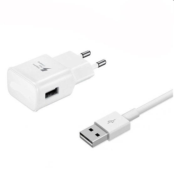 Hálózati gyorstöltő 2A Micro USB kábel 1m fehér - Már nem forgalmazott termék fotó, illusztráció : BH802