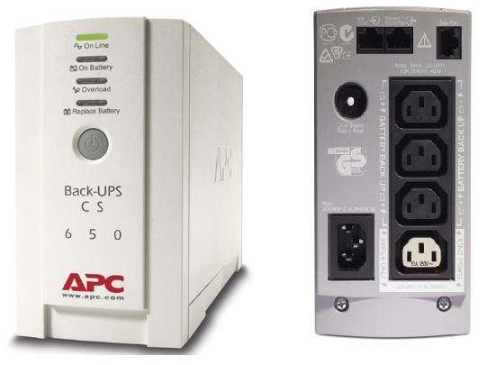 Szünetmentes tápegység 650VA APC Back-UPS CS fotó, illusztráció : BK650EI