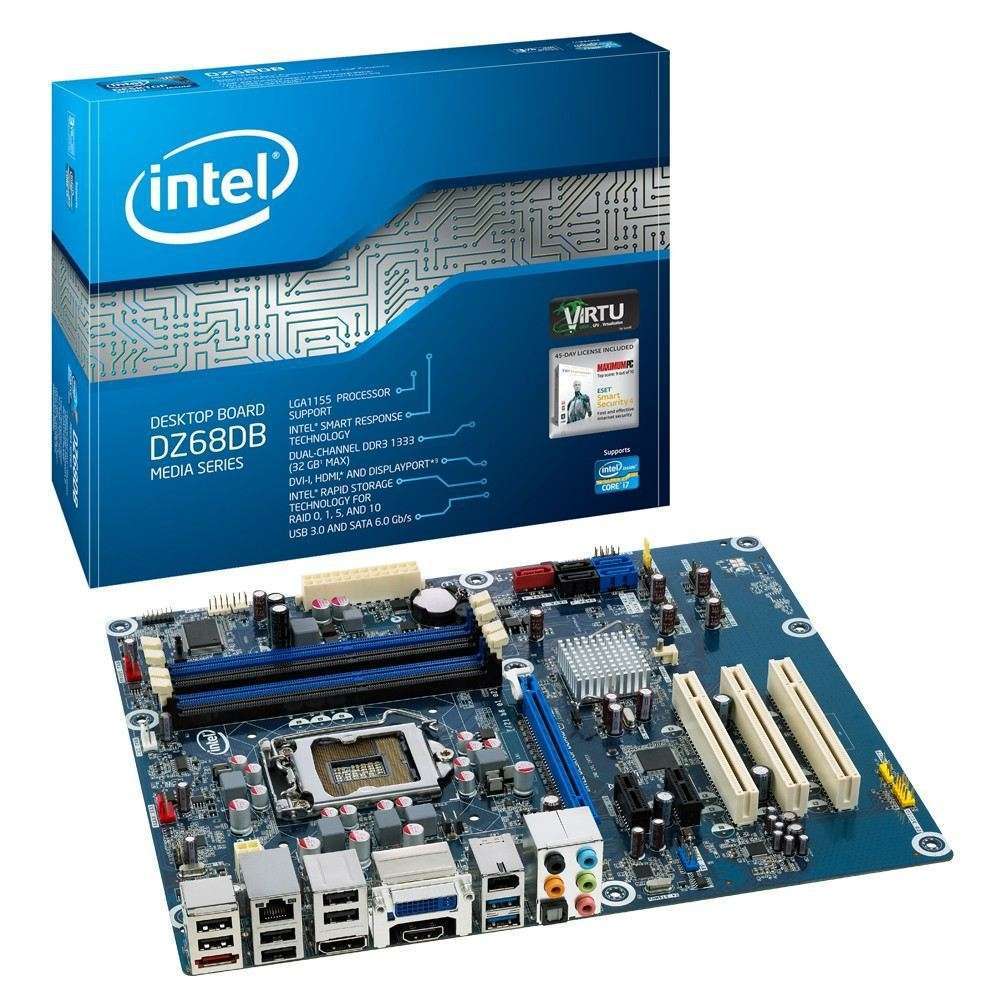 Intel BULK Intel Z68 LGA1155 ATX alaplap 3 év fotó, illusztráció : BLKDZ68DB
