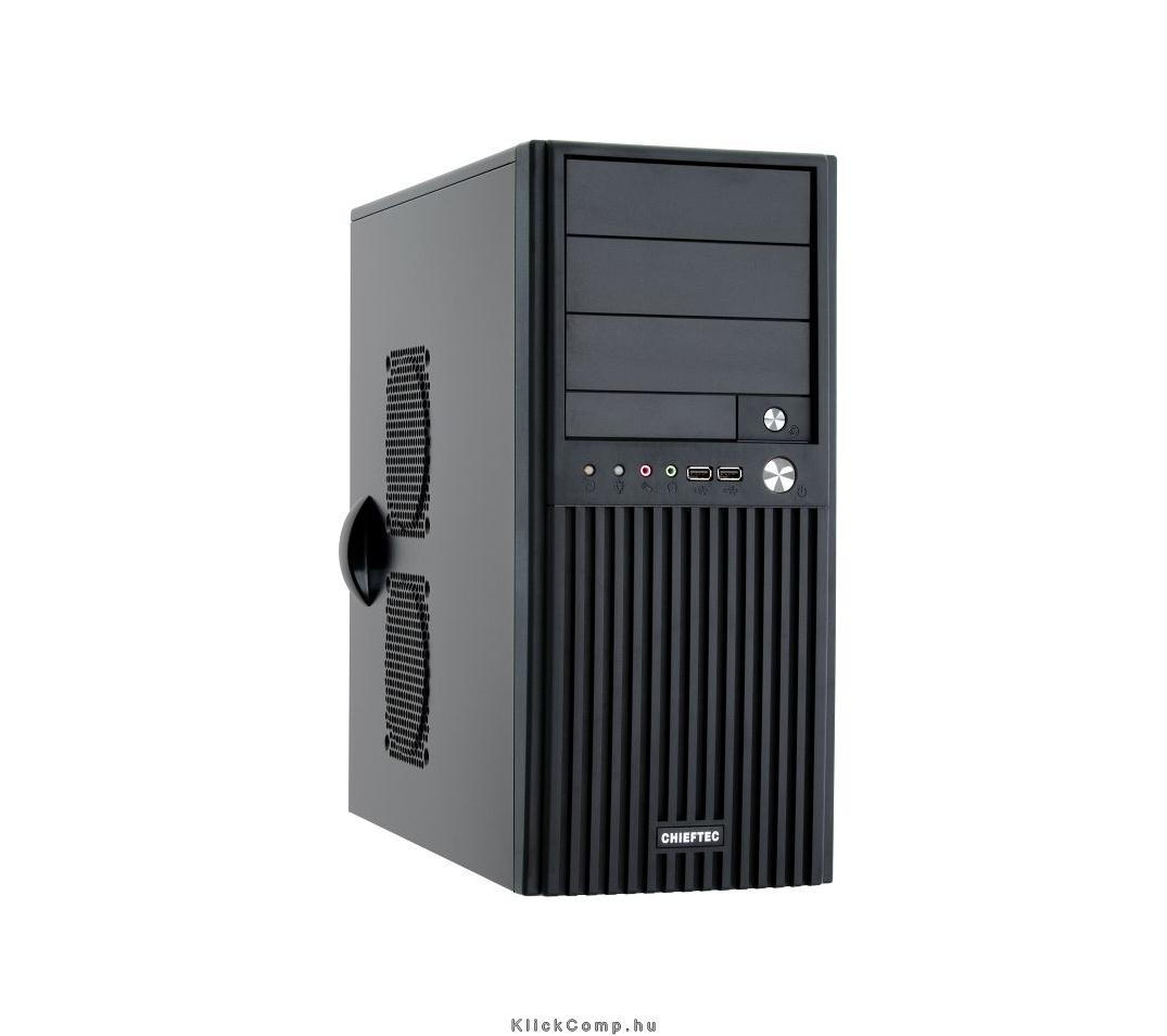 Számítógépház ATX mATX ház CHIEFTEC Uni szériás táp nélküli fekete fotó, illusztráció : BM-02B-U3-OP