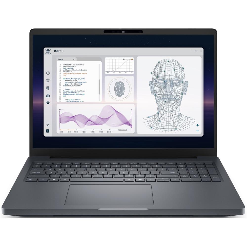 DELL Pro Max 16 laptop 16  1920x1200 Cu7-265HX 32GB 1TB Win11 fotó, illusztráció : BTO104_MB16250_EMEA