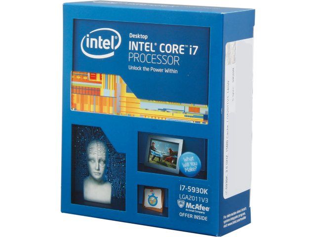 Processzor Intel Core i7 3,50GHz LGA2011 15MB i7-5930K box fotó, illusztráció : BX80648I75930K