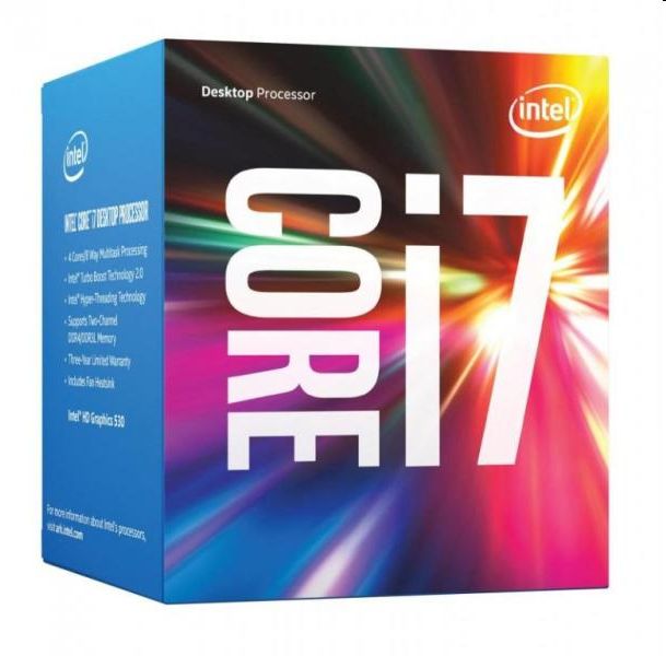 Intel Core i7-7700K processzor 4200Mhz 8MBL3 Cache 14nm 91W skt1151 Kaby Lake B fotó, illusztráció : BX80677I77700K