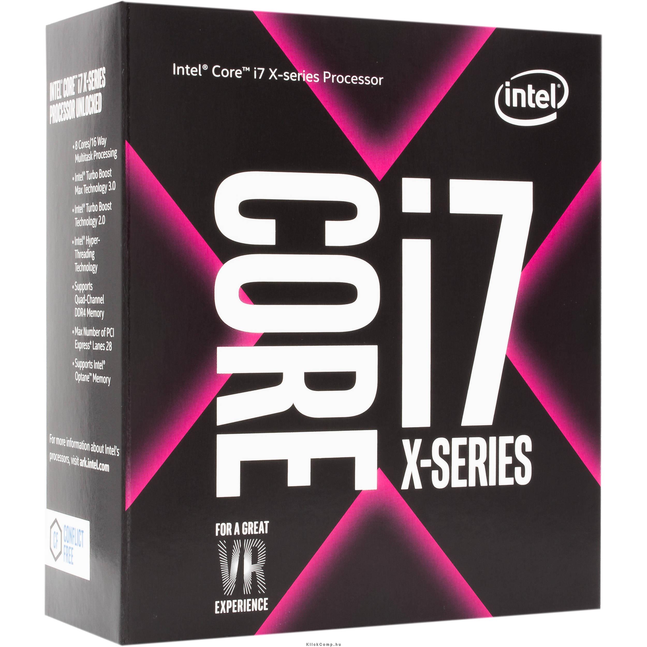 Intel Core i7-7740X processzor 4300Mhz 9MBCache 14nm 112W skt2066 Kaby Lake  BO fotó, illusztráció : BX80677I77740X