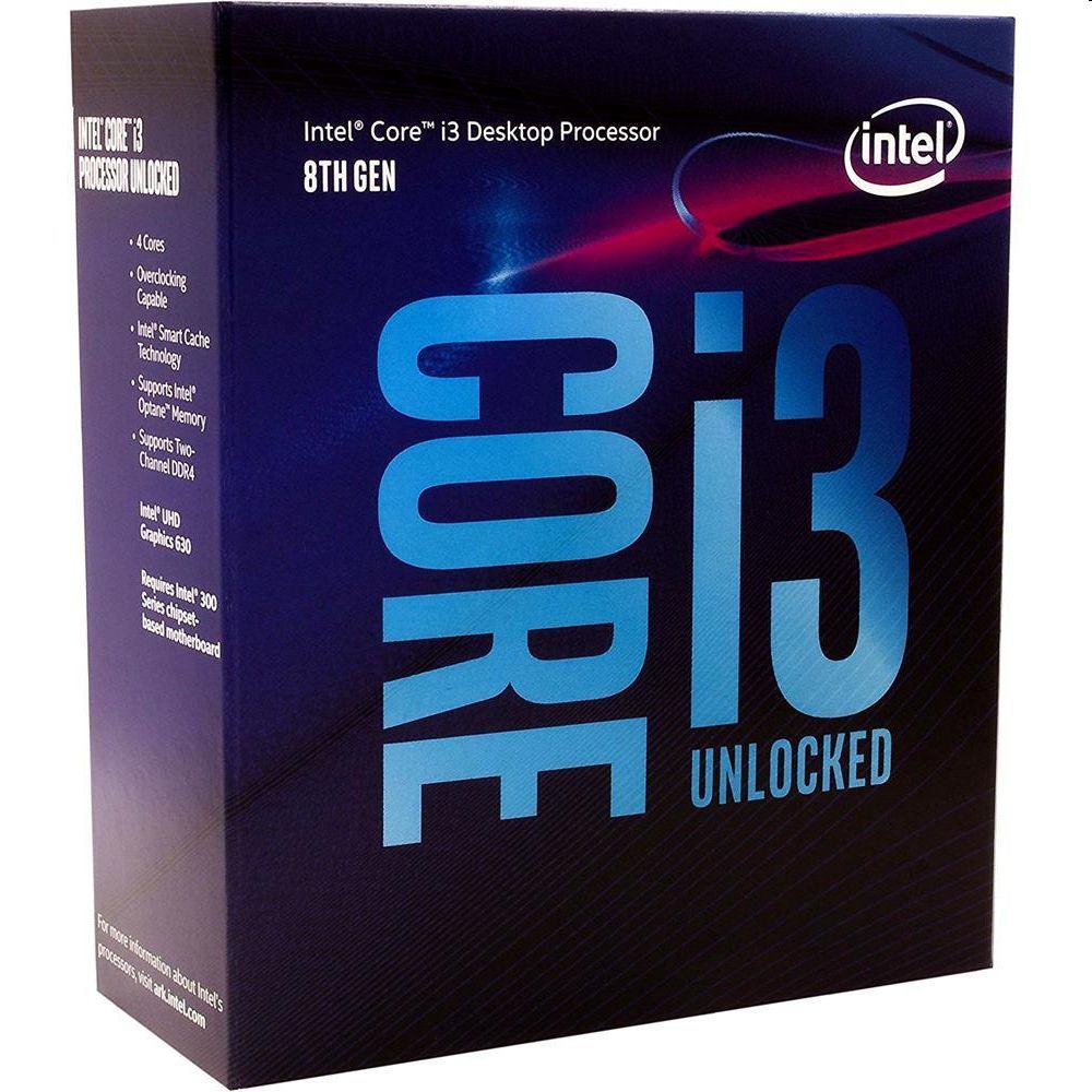 Intel Processzor Core i3-8350K 4,00GHz s1151 CPU fotó, illusztráció : BX80684I38350K