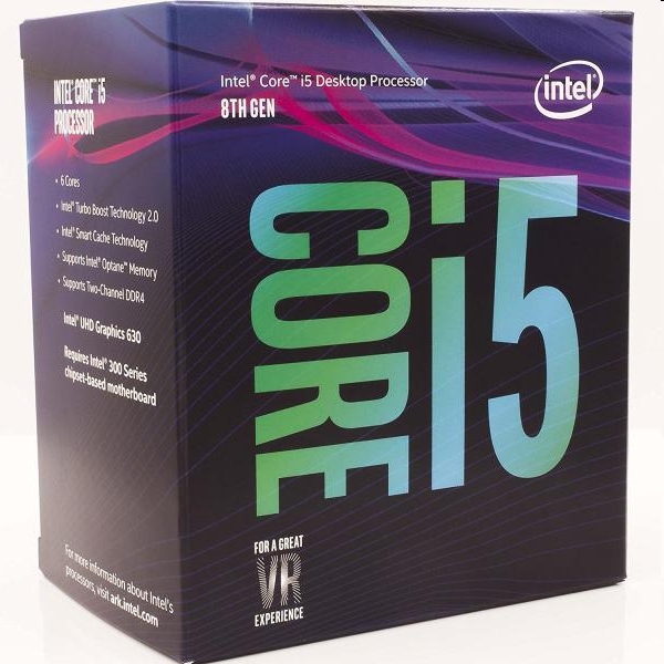 Intel processzor Core i5 3,10GHz LGA1151 9MB (i5-8600) box fotó, illusztráció : BX80684I58600