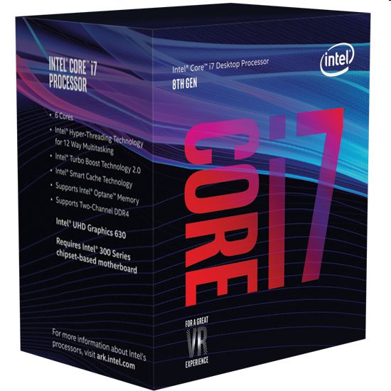 Intel Core i7-8700 processzor 3,20GHz s1151 CPU fotó, illusztráció : BX80684I78700