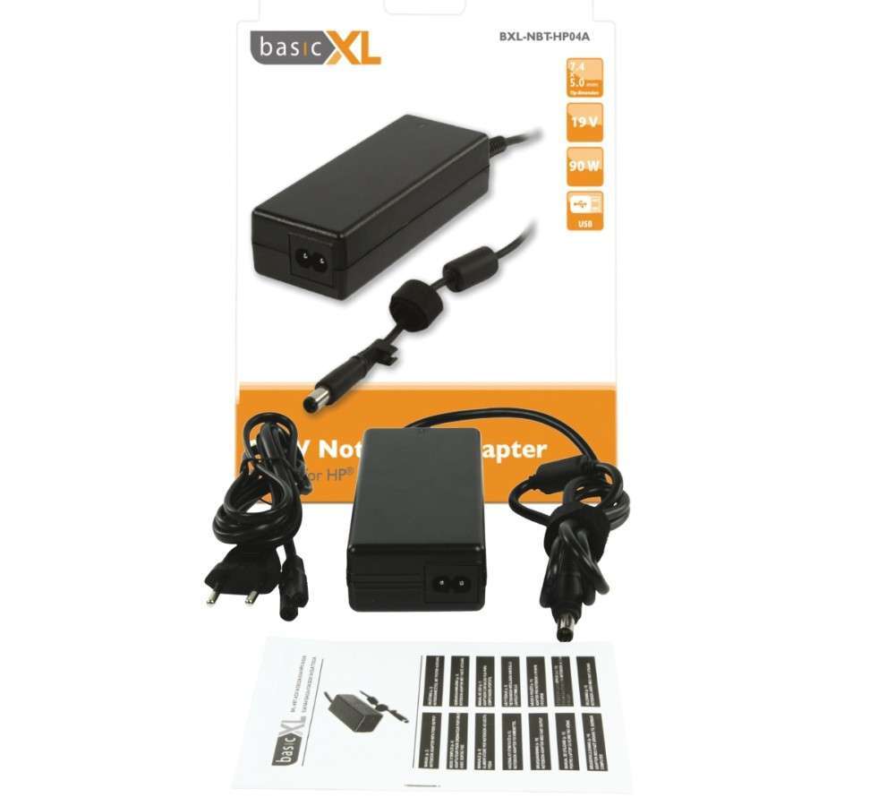 90 W notebook adapter HP&reg; számára fotó, illusztráció : BXL-NBT-HP04A