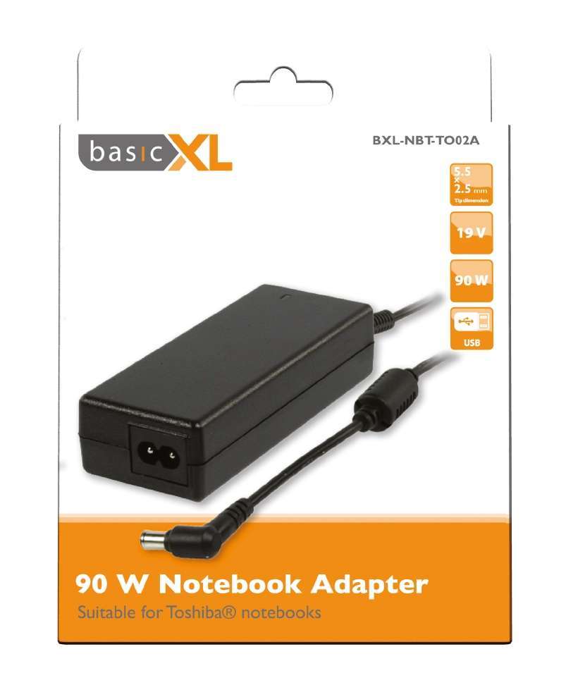 90 W notebook adapter Toshiba számára fotó, illusztráció : BXL-NBT-TO02A