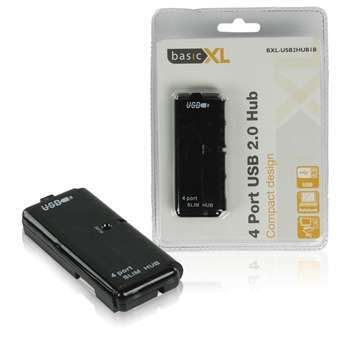 USB HUB 4 portos USB 2.0 HUB - Már nem forgalmazott termék fotó, illusztráció : BXL-USB2HUB1B