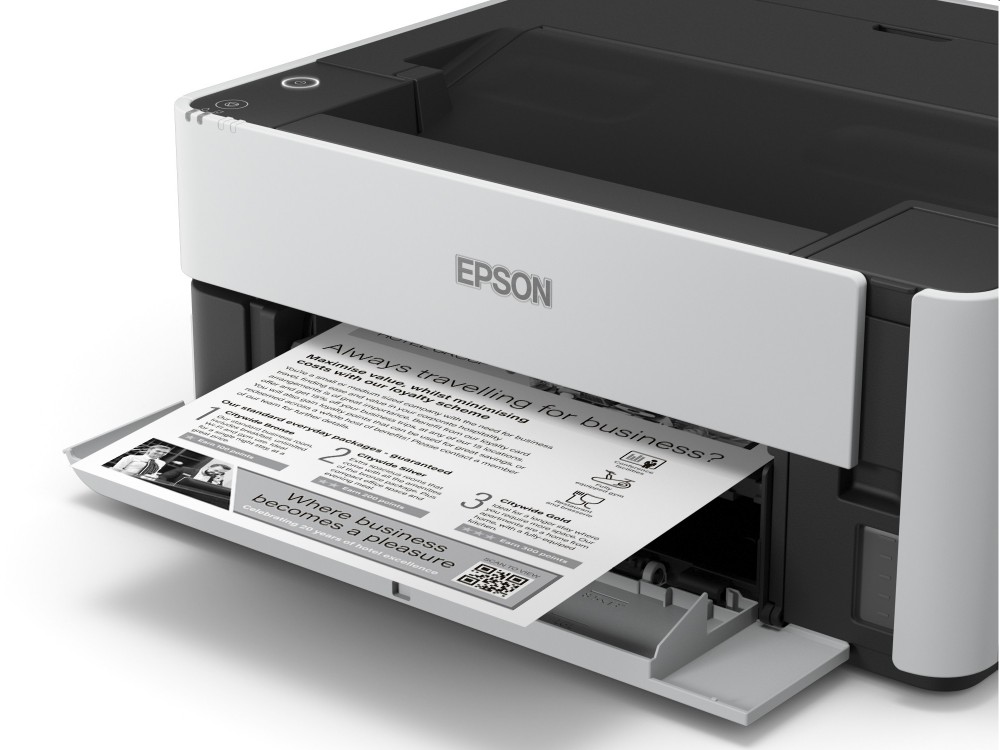 Tintasugaras nagykapacitású mono A4 tintasugaras nyomtató Epson Ecotank M1140 fotó, illusztráció : C11CG26403